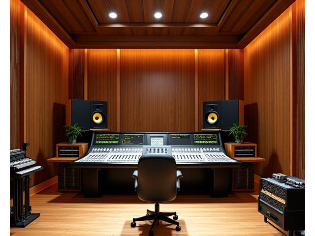 Bamboo acoustic panels in a recording studio providing professional-grade sound control