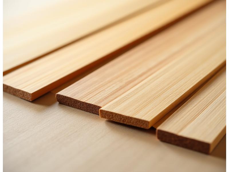 Close-up of premium bamboo samples highlighting grain and texture