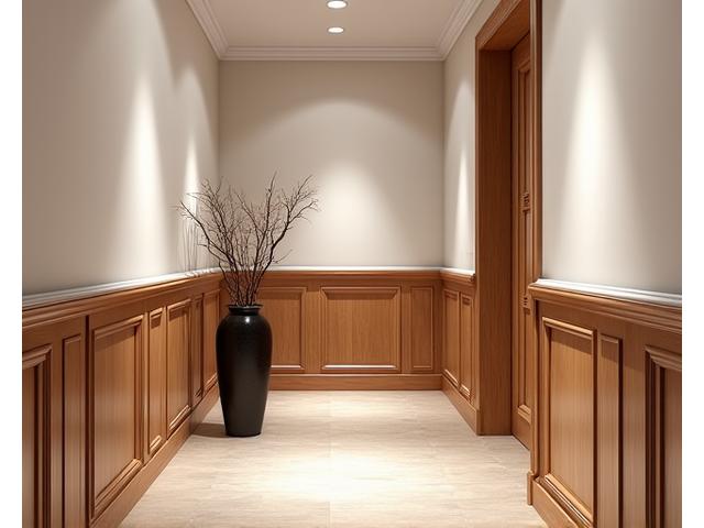 Bamboo wainscoting for classic elegance
