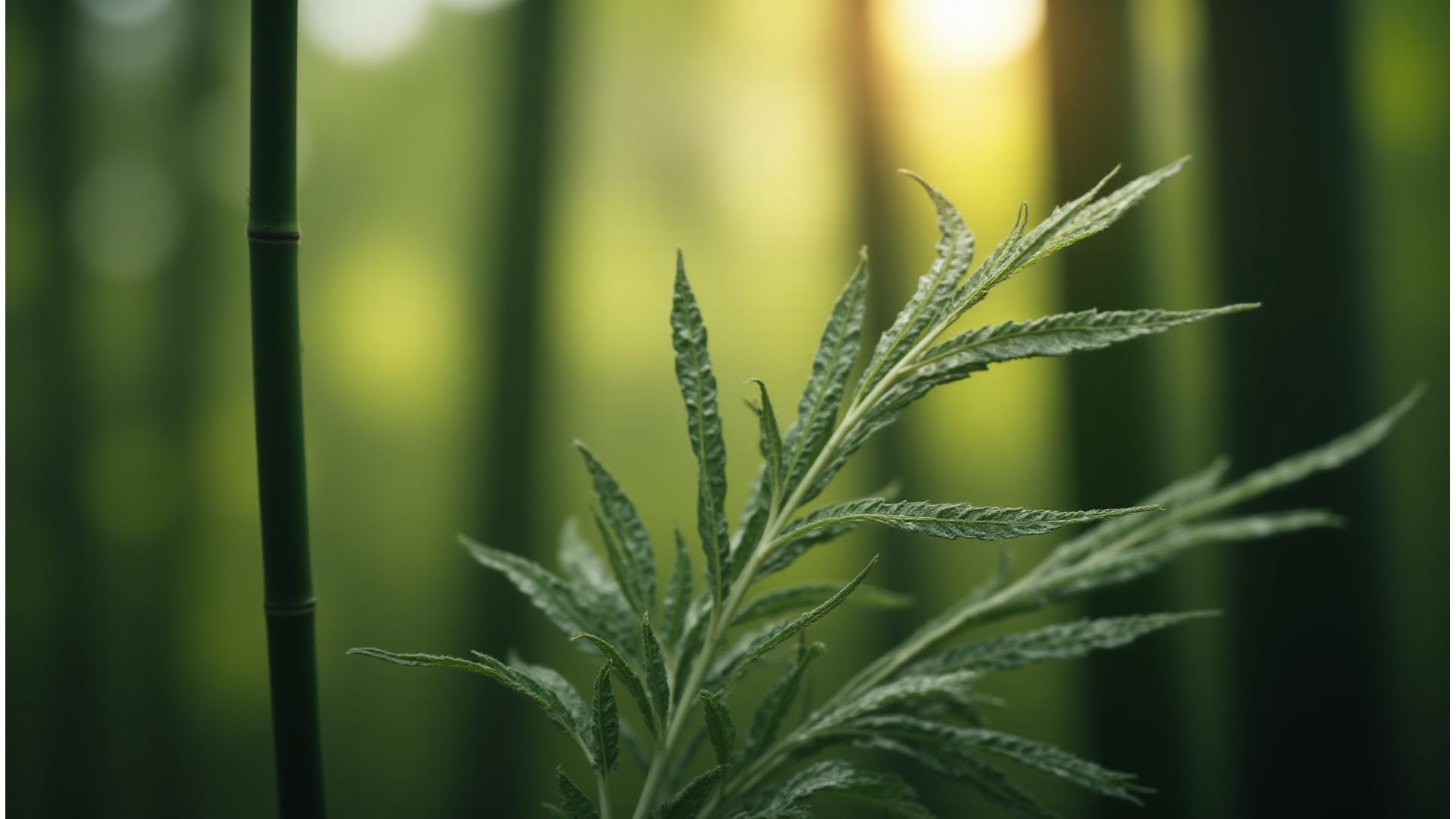 Subtle bamboo fiber texture overlay for aesthetic background