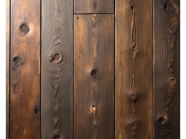 Richly textured reclaimed wood planks showing natural patina