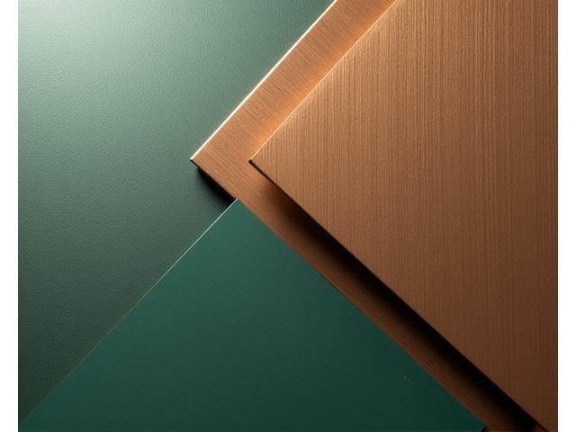 Geometric patterns of recycled metal and composite materials