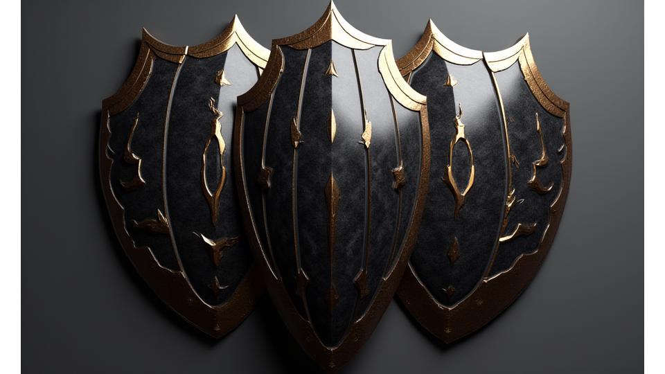 Stylized graphic of overlapping shields made from bamboo, representing robust warranty and liability protection